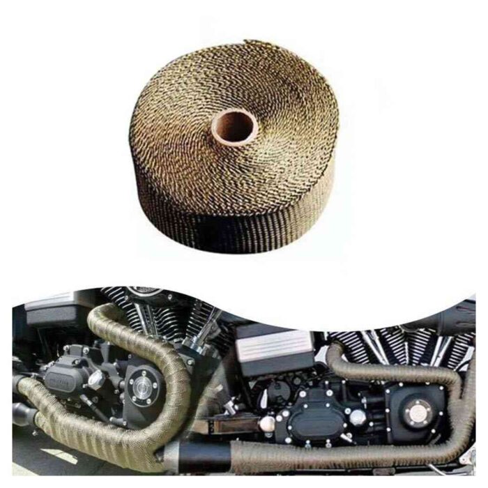 5M Titanium Exhaust Heat Resistant Wrap Car Manifold Downpipe Bandage Tape Roll 1 scaled