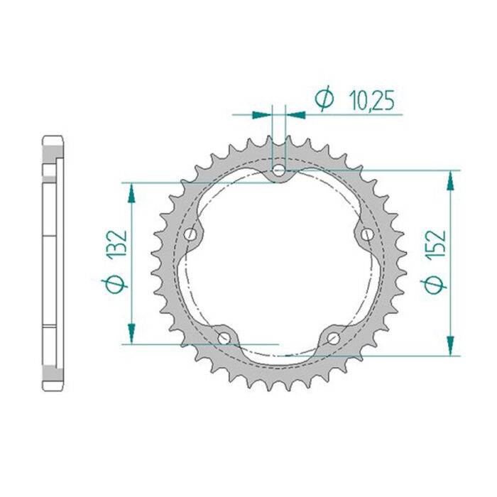 kettenrad stahl motorrad afam 92836